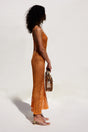 SILENA KNIT CROCHET COVERUP - APRICOT